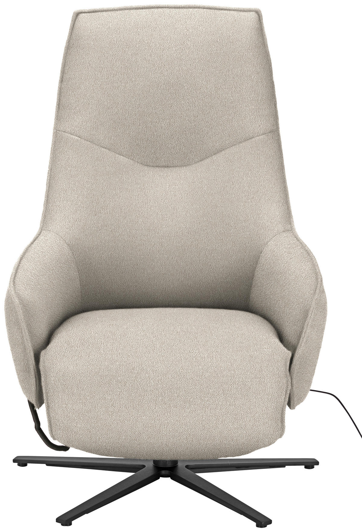 RELAXSESSEL in Textil Beige  - Anthrazit/Beige, Design, Textil/Metall (70/112/85cm) - Himolla