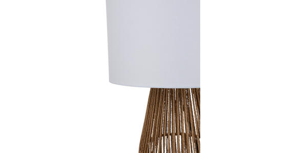 STEHLEUCHTE 30/135 cm - Schwarz/Braun, Trend, Papier/Textil (30/135cm) - Novel