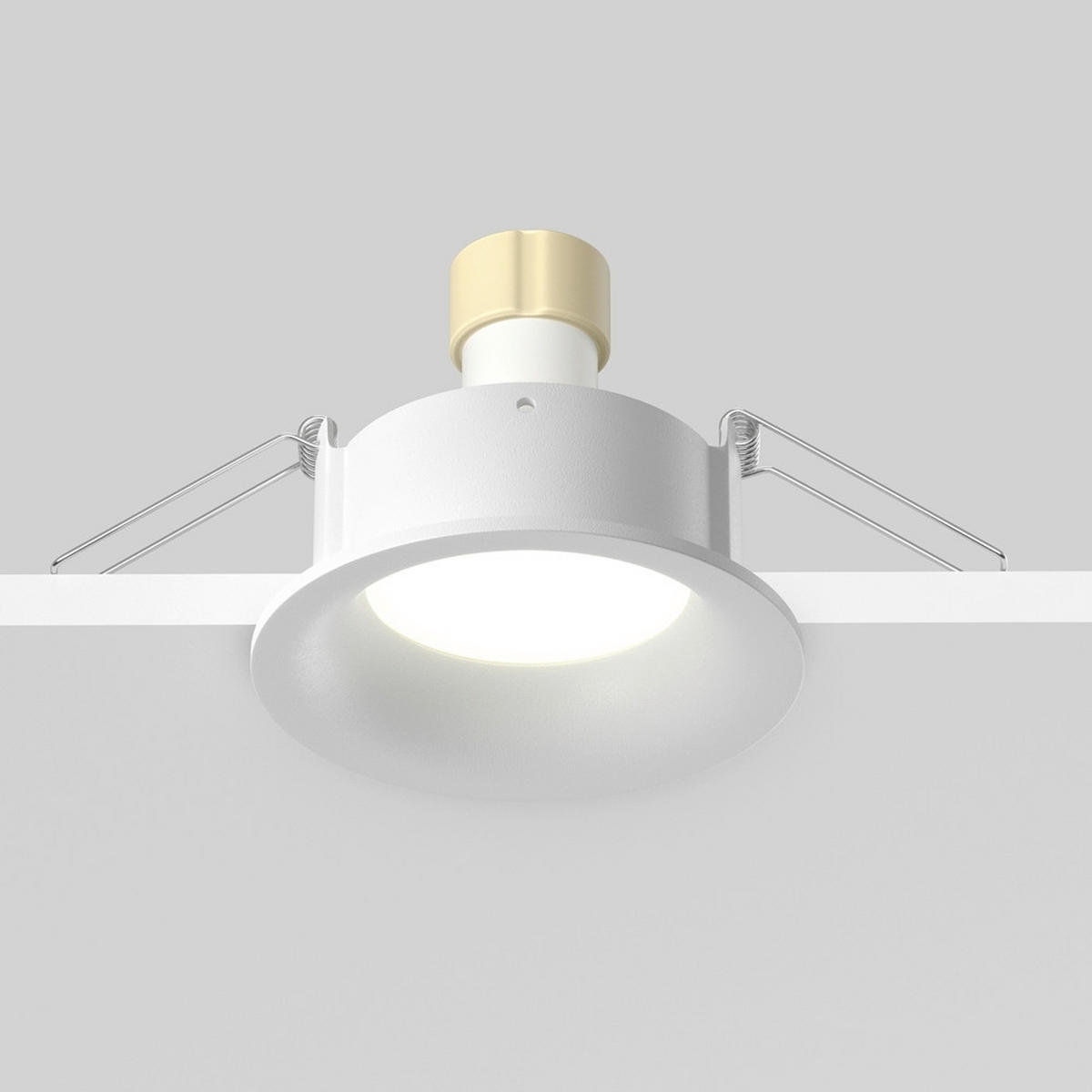 DECKENLEUCHTE 8,5/4 cm   - Weiß, MODERN, Metall (8,5/4cm) - MAYTONI
