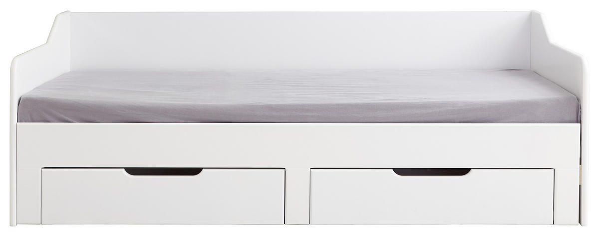KREVET 90/180/200 cm     bela  - bela, Dizajnerski, pločasti materijal (90/180/200cm) - Xora