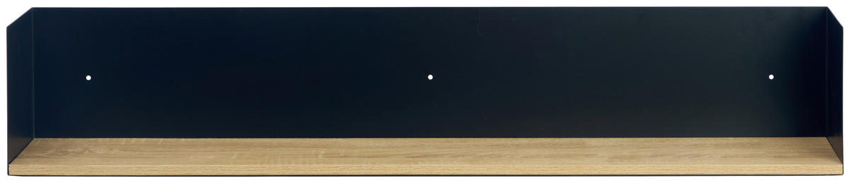 WANDREGAL Tanne furniert Naturfarben, Schwarz  - Schwarz/Naturfarben, Design, Holz/Holzwerkstoff (100/18/18cm) - MID.YOU