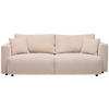 SCHLAFSOFA Cord Beige  - Beige/Schwarz, Design, Kunststoff/Textil (250/92/105cm) - Carryhome