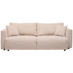 SCHLAFSOFA in Cord Beige  - Beige/Schwarz, Design, Kunststoff/Textil (250/92/105cm) - Carryhome