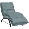 LIEGE in Echtleder Blau  - Blau/Schwarz, Design, Leder/Metall (75/110/190cm) - Chilliano