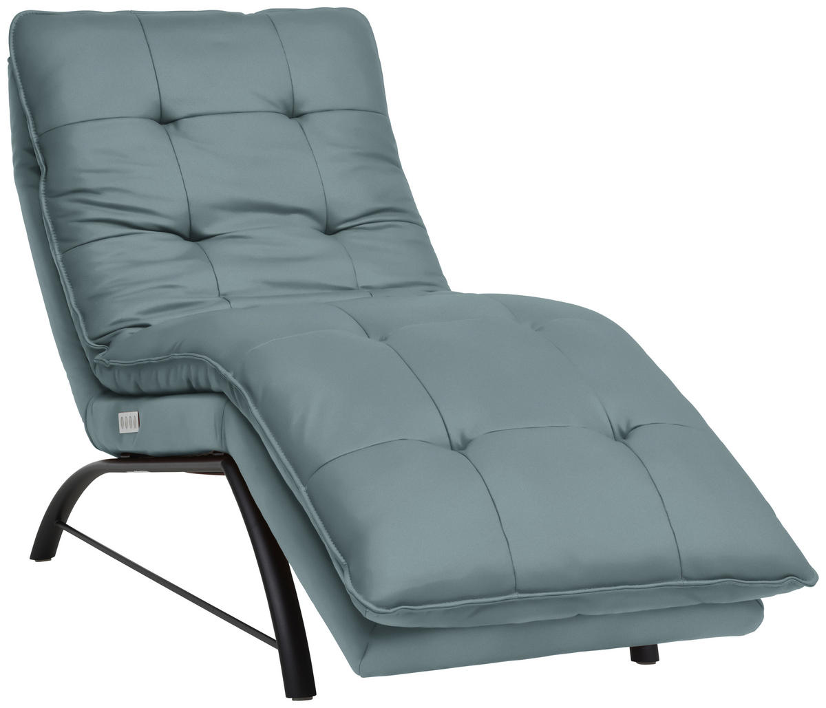 LIEGE in Echtleder Blau  - Blau/Schwarz, Design, Leder/Metall (75/110/190cm) - Chilliano