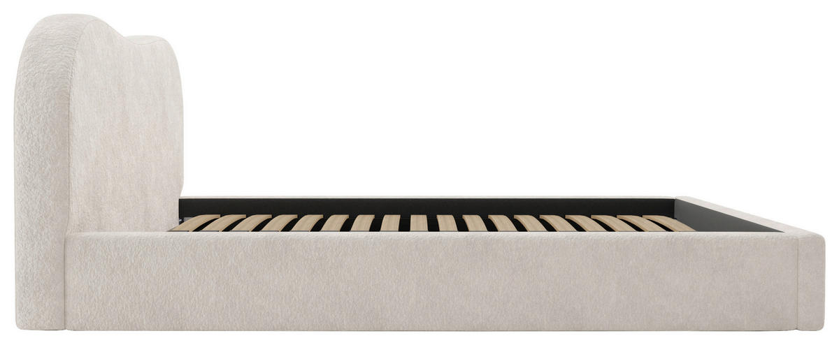 POLSTERBETT Lattenrost, Bettkasten 160/200 cm  in Weiß  - Schwarz/Weiß, Design, Holz/Textil (160/200cm) - Boxxx