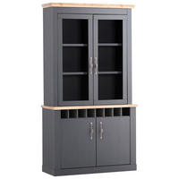 BUFFET 110/205/44 cm  in  - Anthrazit/Silberfarben, Design, Holzwerkstoff/Metall (110/205/44cm) - MID.YOU