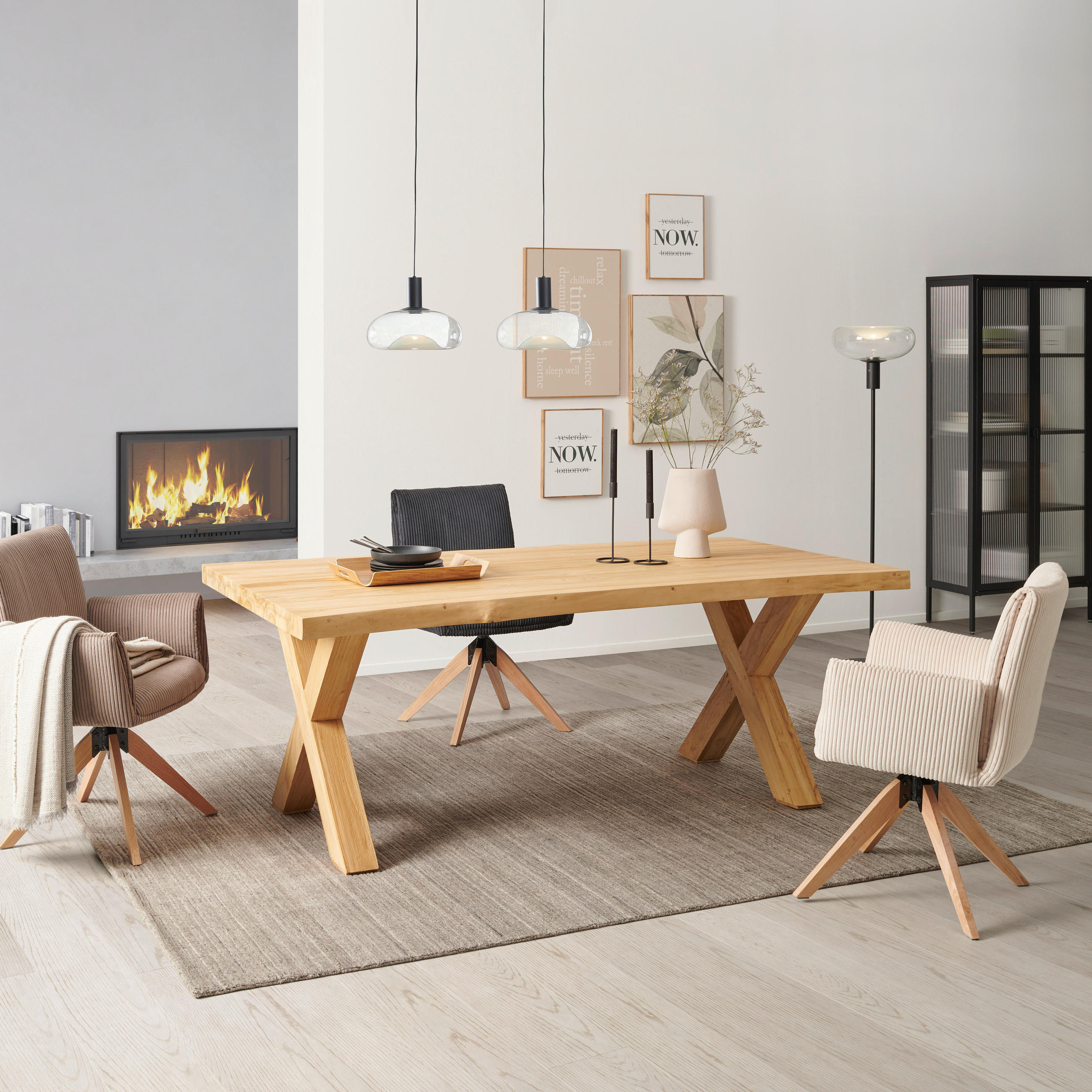 ESSTISCH in Holz 200/100/78 cm   - Naturfarben, MODERN, Holz (200/100/78cm) - Livetastic