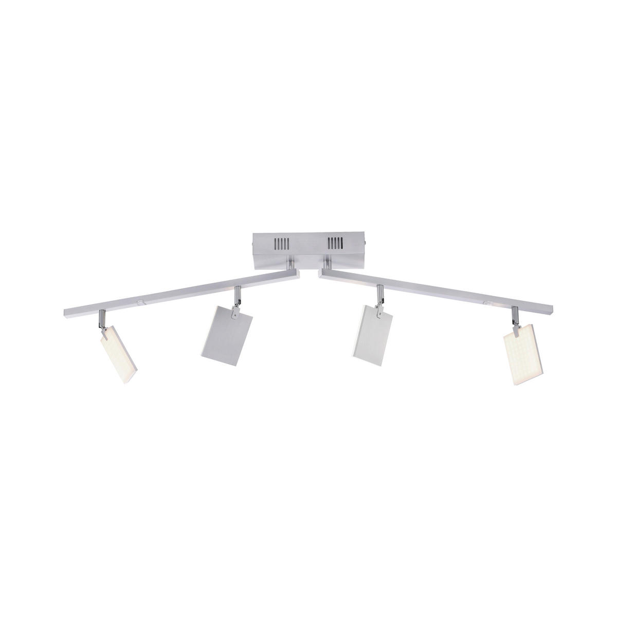 LED-STRAHLER PURE-MIRA 101/95/22,5 cm   - Alufarben, Design, Kunststoff/Metall (101/95/22,5cm) - Neuhaus PURE