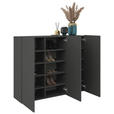 HÄNGESCHUHSCHRANK 120/100/34 cm  - Anthrazit, Design, Holzwerkstoff (120/100/34cm) - Hom`in