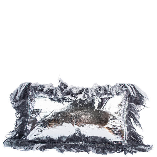 KISSENHÜLLE Soft Rescue Fringe 30/50 cm  - Silberfarben, LIFESTYLE, Textil (30/50cm) - Zoeppritz
