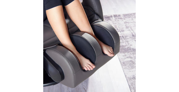 MASSAGESESSEL Lederlook Grau, Schlammfarben - Schlammfarben/Grau, Design, Textil (80/117/114cm) - Cantus