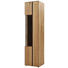 VITRINE in massiv Wildeiche, Balkeneiche Eichefarben - Eichefarben/Schwarz, Natur, Glas/Holz (46,9/195,9/41,1cm) - Valnatura VITRINE in massiv Wildeiche, Balkeneiche Eichefarben - Eichefarben/Schwarz, Natur, Glas/Holz (46,9/195,9/41,1cm) - Valnatura