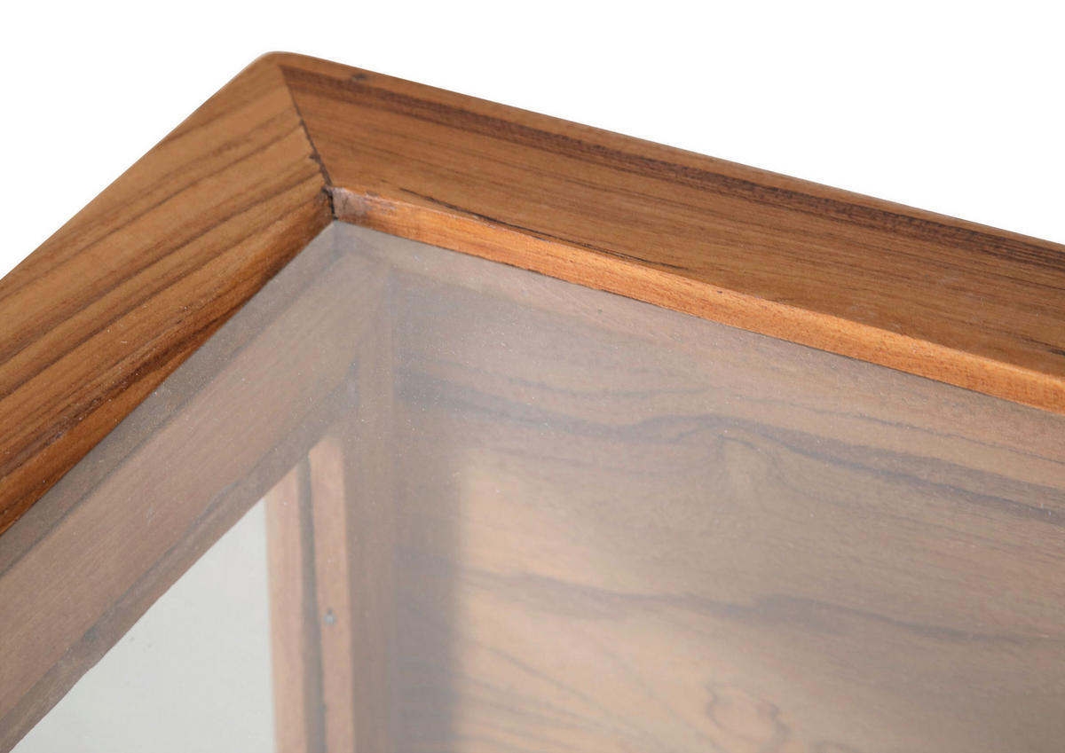 KONSOLENTISCH Akazie massiv Akaziefarben  - Goldfarben/Akaziefarben, Design, Glas/Holz (100/40/95cm) - Ambia Home