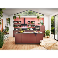 EINBAUKÜCHE MANHATTAN UNI  - Rot, Design, Holzwerkstoff - Nolte Küchen