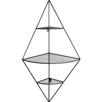 WANDREGAL  - Schwarz, MODERN, Metall (36/70/26cm)