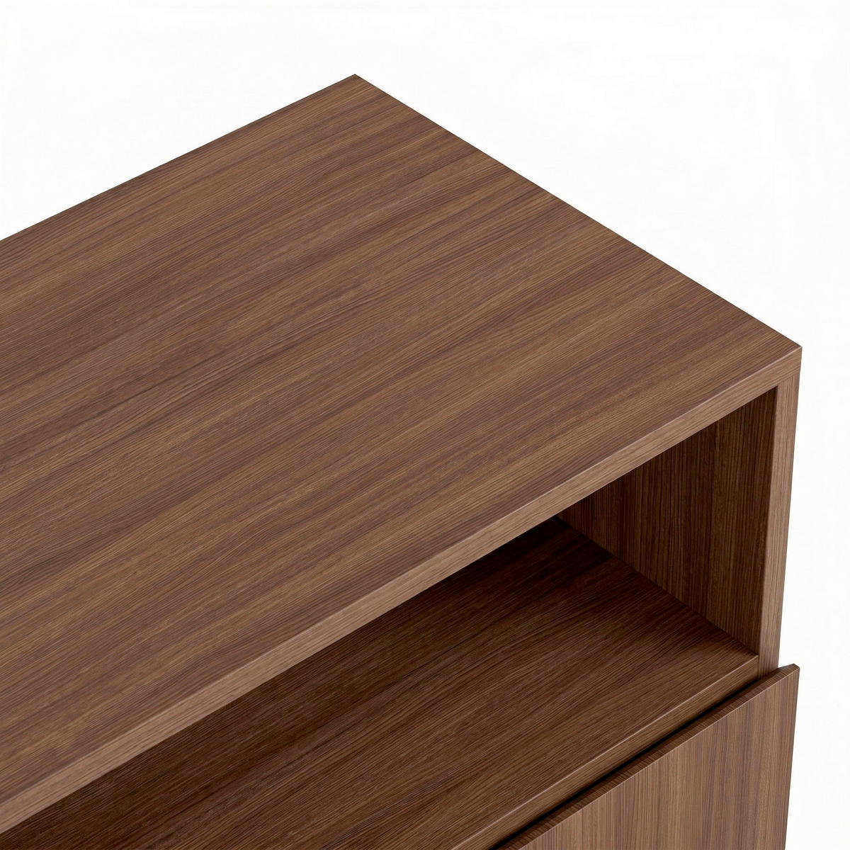 SIDEBOARD  80/80/40 cm  - Walnussfarben/Schwarz, Modern, Holzwerkstoff (80/80/40cm) - MID.YOU