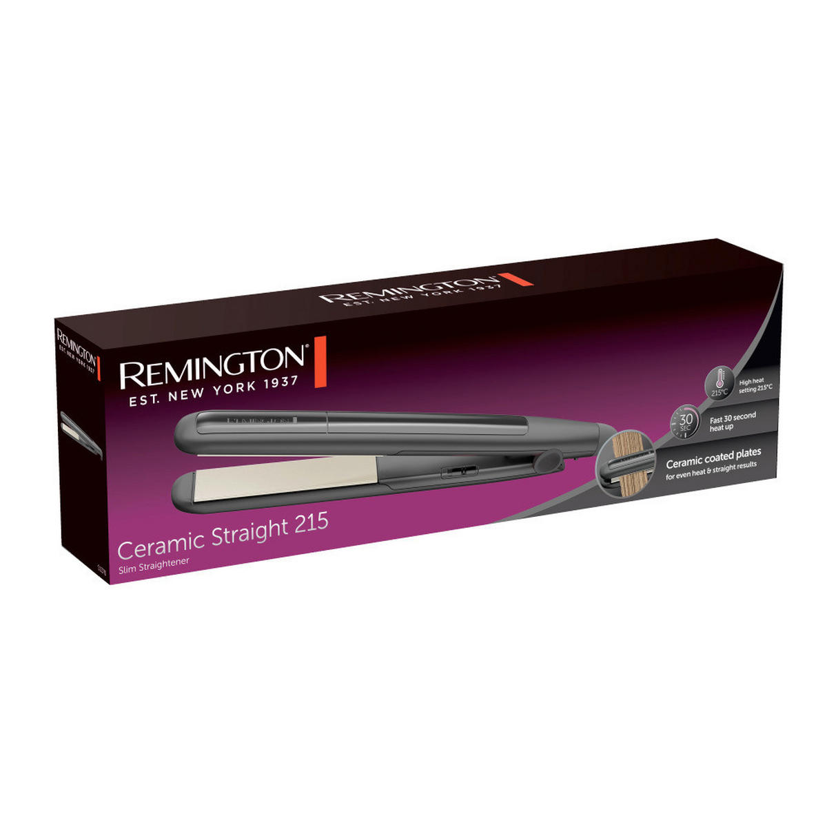 HAARGLÄTTER - Schwarz, Basics, Kunststoff (3/8/29cm) - Russell Hobbs