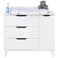 WICKELKOMMODE Michi  - Weiß, Trend, Holz/Holzwerkstoff (109,0/94,0/52,4/71,6cm) - My Baby Lou