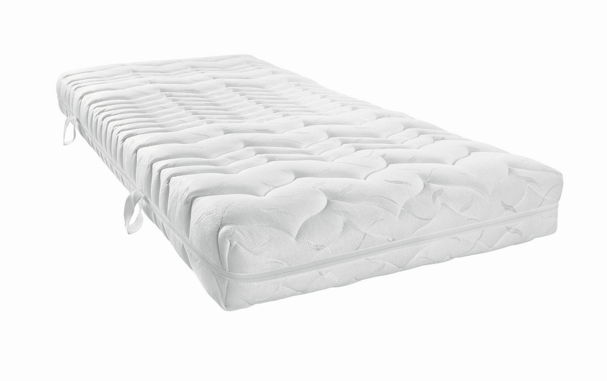 KALTSCHAUMMATRATZE PLUS KS 140/200 cm Höhe ca. 19 cm  H3 = fest  - Weiss, Basics, Textil (140/200cm) - FAN