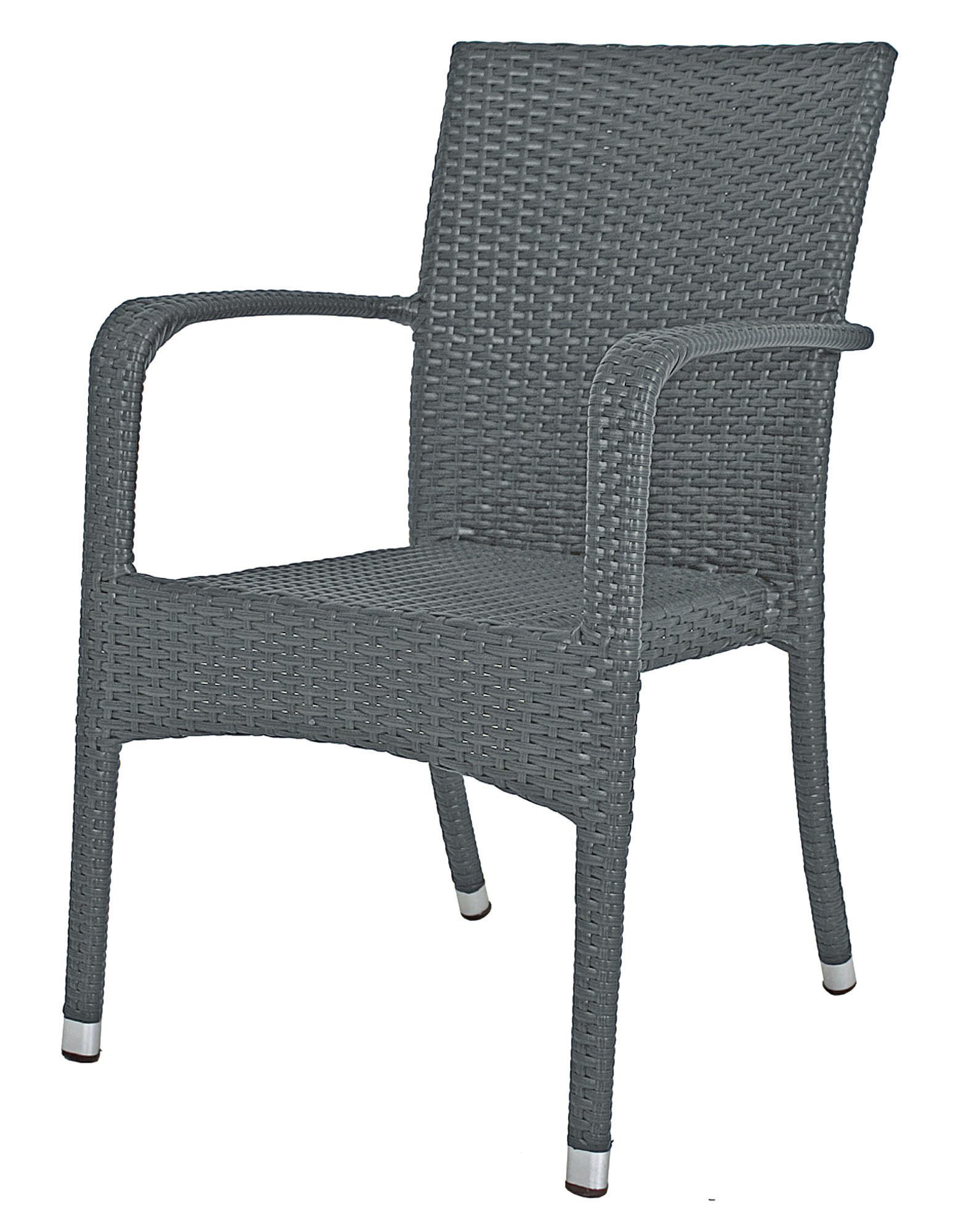 STAPELSTUHL Aluminium Grau  - Grau, Basics, Kunststoff/Metall (56/87/55cm) - Gardenson