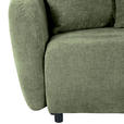 SCHLAFSOFA  mit Liegefunktion, Schlafen auf Sitzhöhe, Rücken echt Flachgewebe Olivgrün  - Schwarz/Olivgrün, KONVENTIONELL, Kunststoff/Textil (250/74/108cm) - Carryhome