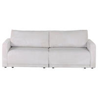 2,5-SEDAČKA, textil, béžová - čierna/béžová, Design, textil/plast (240/70/125cm) - Carryhome