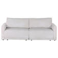 2,5-SITZER in Cord Beige  - Beige/Schwarz, Design, Kunststoff/Textil (240/70/125cm) - Xora