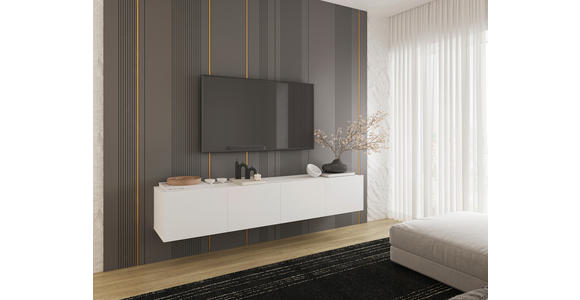 LOWBOARD  in 200/36,7/42 cm  - Weiß, Design, Holzwerkstoff (200/36,7/42cm) - Hom`in