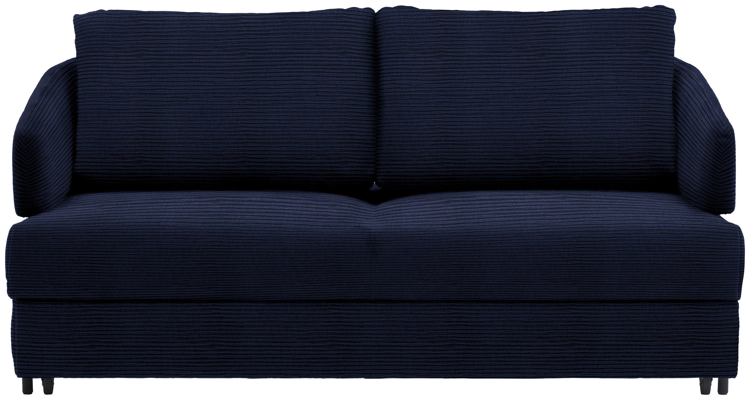 SCHLAFSOFA in Textil Dunkelblau  - Schwarz/Dunkelblau, Design, Textil/Metall (172/76-89/112-120cm) - Bali