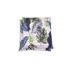 GARTENSITZKISSEN 2-er Set Blätter  - Blau/Hellgrau, Basics, Textil (50/7/50cm)