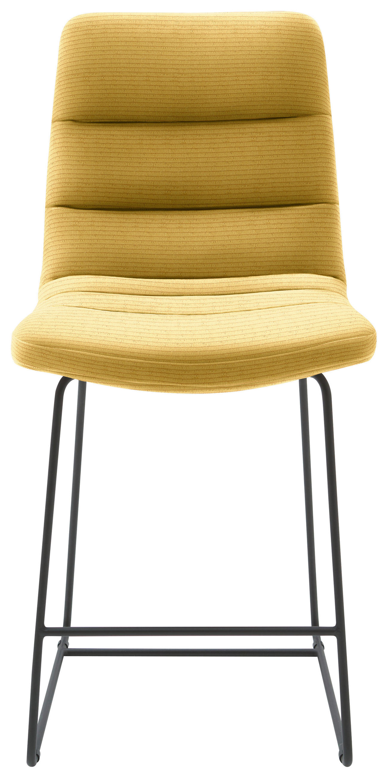 TRESENSTUHL in Gelb  - Gelb/Schwarz, Design, Textil/Metall (52/106/66cm) - Dieter Knoll