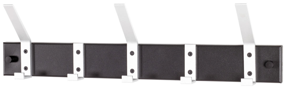 AKASZTÓLÉC - fekete/alumíniumszínű, Basics, fém (50/14/8cm) - Xora