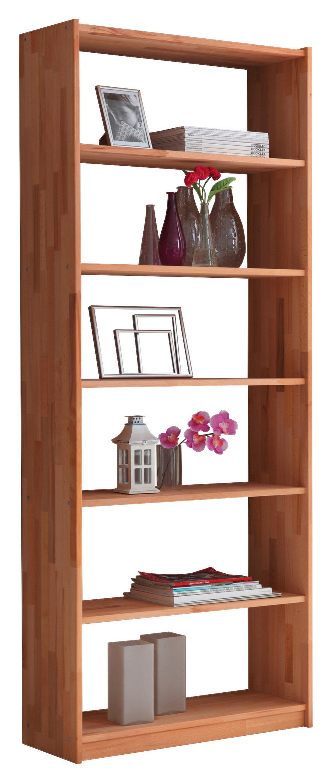 REGAL  80/214/31 cm Buchefarben  - Buchefarben, Basics, Holz (80/214/31cm) - MID.YOU