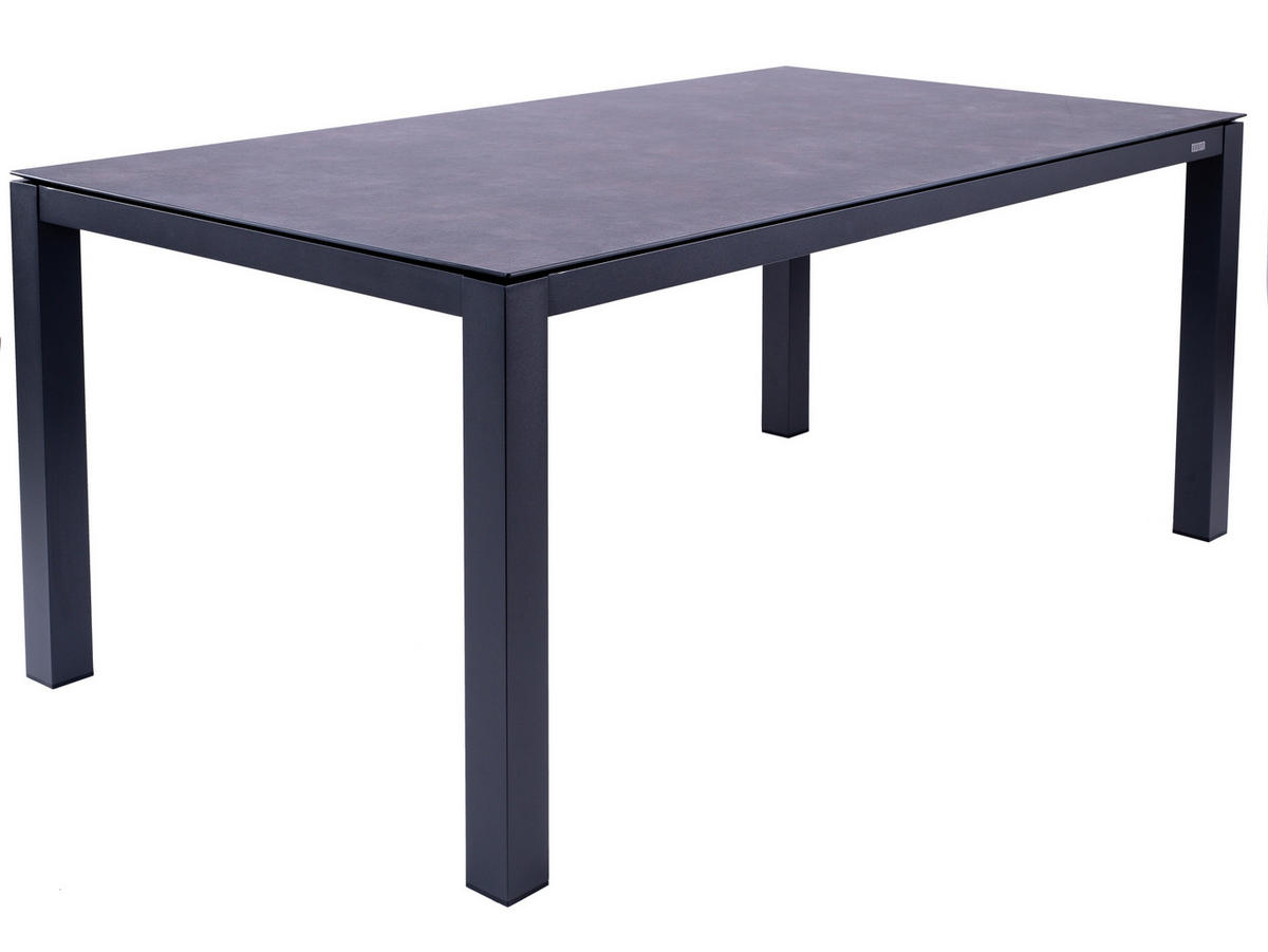GARTENTISCHPLATTE 160/90/1,3 cm Kunststoff  - Anthrazit, Design, Kunststoff (160/90/1,3cm) - Zebra 