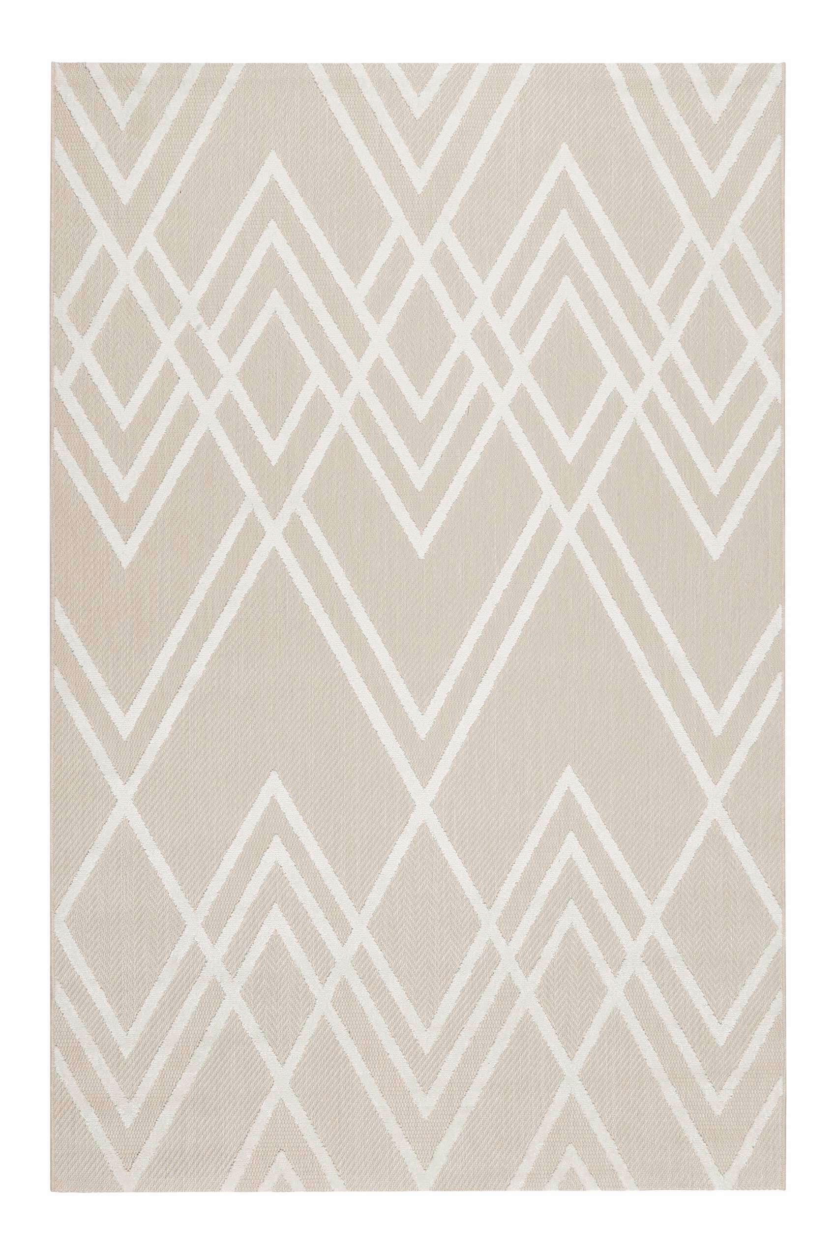 Outdoorteppich Creme/Weiß, BxL: ca. 200x290cm