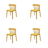 GARTENSTUHL-SET Kunststoff Gelb  - Gelb, MODERN, Kunststoff (54/75/53cm) - Gardenson