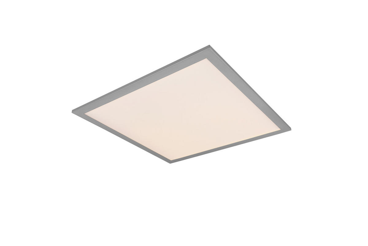 LED-TAKLAMPA Alpha 18 W 45/45/3 cm  - titanfärgad, Basics, metall (45/45/3cm)