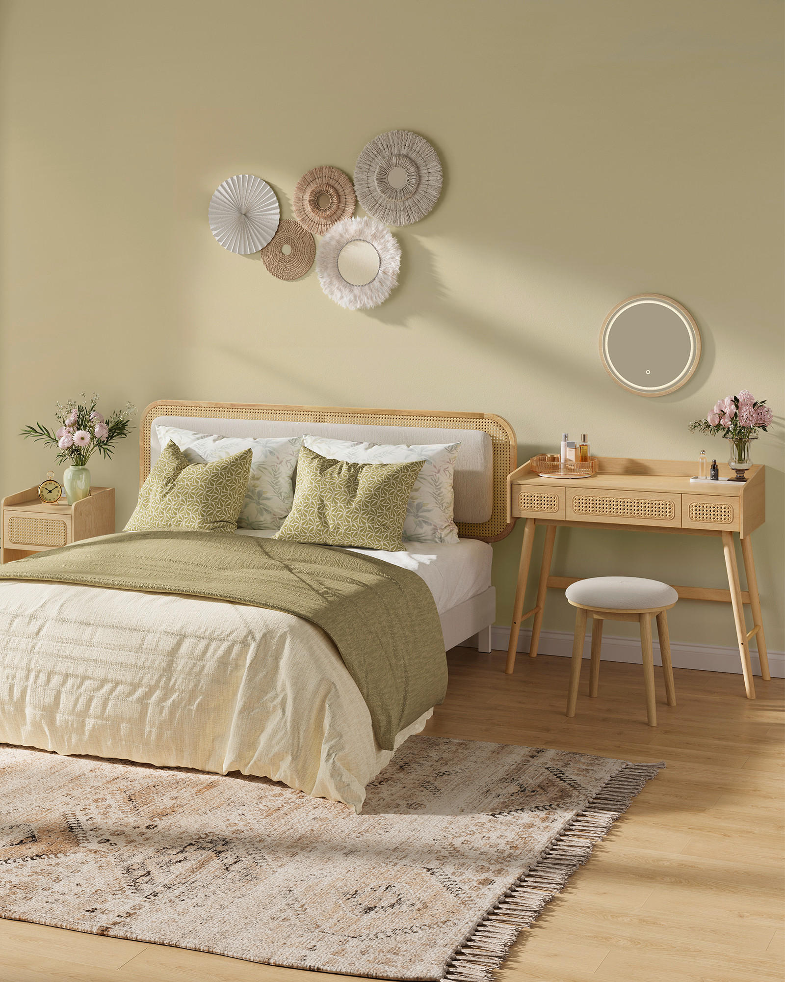 SCHMINKTISCH in Eichefarben Zypresse  - Eichefarben, Basics, Holz/Holzwerkstoff (90/82/43cm)