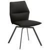 STUHL  in Stahl  - Anthrazit, Design, Textil/Metall (49/86/60cm) - Venjakob