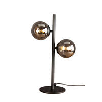 TISCHLEUCHTE 14/40 cm   - Schwarz, Design, Glas/Metall (14/40cm)
