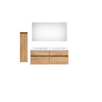 BADEZIMMER  in 150 cm  - Eichefarben/Weiß, KONVENTIONELL, Keramik/Holzwerkstoff (150cm) - Puris