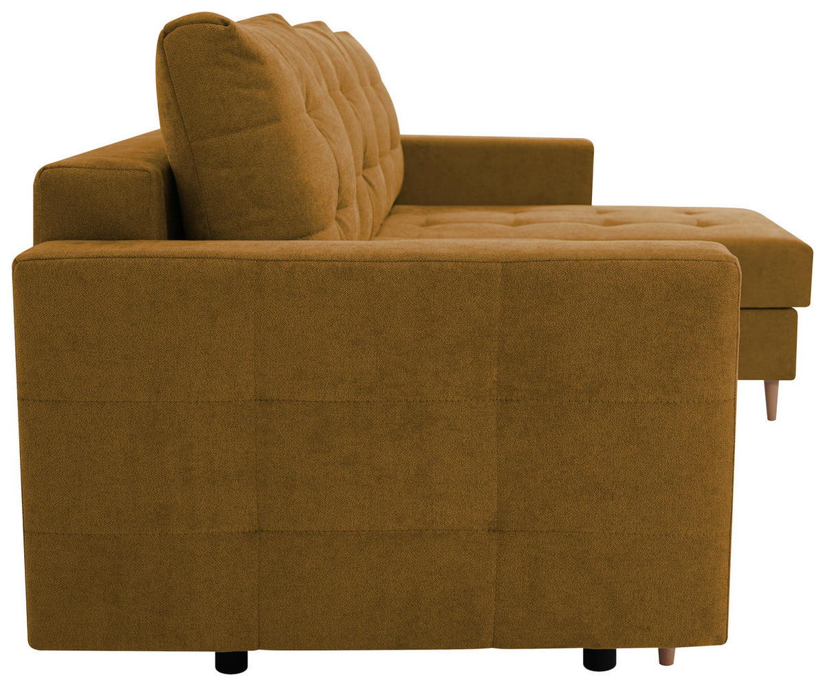 ECKSOFA Gelb  - Gelb, Design, Textil (232/141cm) - MID.YOU