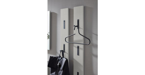 GARDEROBE 3-teilig  in 120/200/40 cm  - Kaschmir/Eichefarben, Design, Holzwerkstoff (120/200/40cm) - Voleo