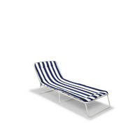 DREIBEINLIEGE 60/23/180 cm  - Blau/Weiß, Basics, Textil/Metall (60/23/180cm)