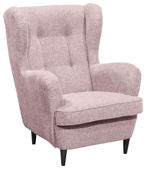 OHRENSESSEL Webstoff Hellrosa  - Hellrosa/Schwarz, Basics, Textil (78/102/98cm) - MID.YOU
