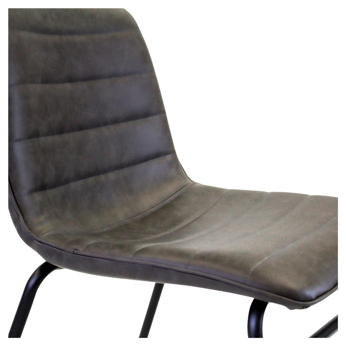 STUHL - Anthrazit/Schwarz, KONVENTIONELL, Kunststoff/Textil (48/77/56cm) - MID.YOU