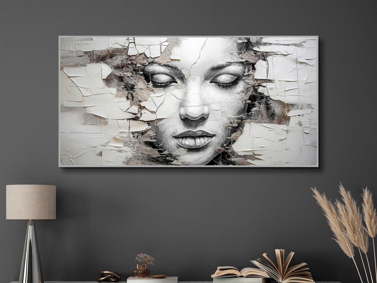 GLASBILD 140/70 cm  - Silberfarben/Multicolor, Design, Glas/Holzwerkstoff (140/70cm) - Monee