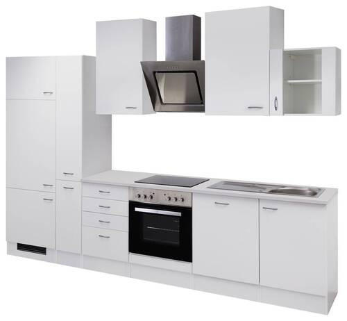 KUCHYŇSKÁ LINKA WITO 310 - bílá/světle šedá, Moderní, kompozitní dřevo/plast (310cm) - FlexWell