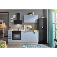 KÜCHENLEERBLOCK XO 15 210 cm  in Kaschmir, Pastellblau  - Kaschmir/Pastellblau, Design, Holzwerkstoff/Metall (210cm) - Xora